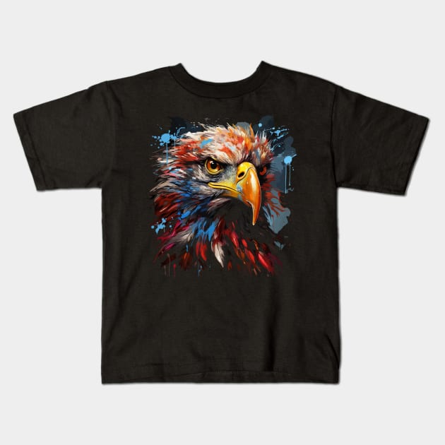 Patriotic Vulture Kids T-Shirt by JH Mart
